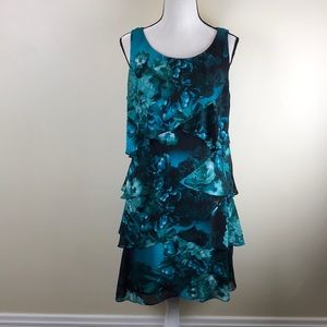 NWT blue floral print dress